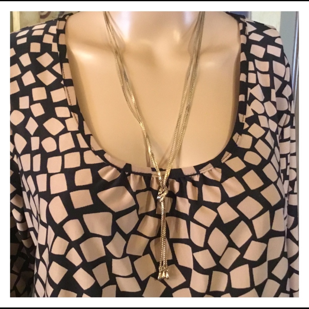 Gold Chain Tassel Necklace